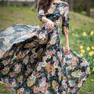 Yumi Kim Woodstock Floral Print Maxi Dress